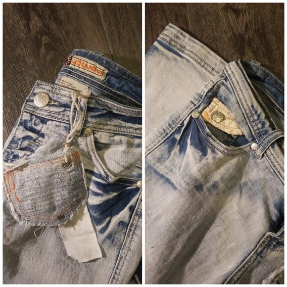 Rare JouJou Bleached Flare Jeans. - Picture 3 of 8